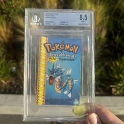 Pokémon 1999 Candy Planet Puzzle Card #130 Gyarados Bgs 8.5 POP 2 None Higher