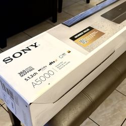 Sony (HT-A5000) Home Theatre Premium Subwoofer Integrated Soundbar System (NEW) • 360 Spatial Sound, 8K, Dolby Atmos, Bluetooth 