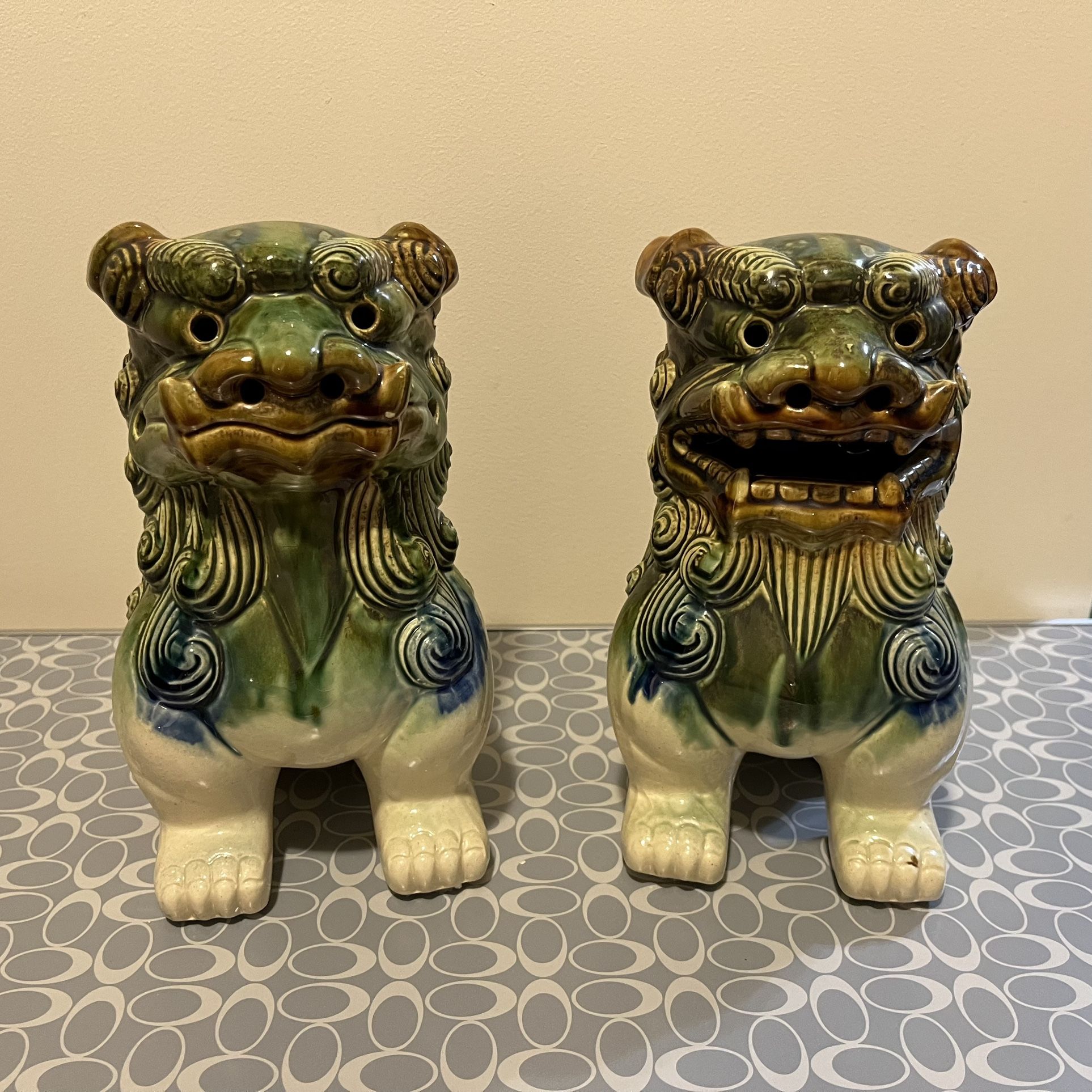 Ceramic Shisa Statues
