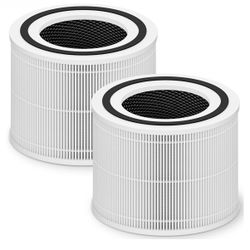Core 300 Replacement Filter for LEVOIT Core 300-P Core 300S-P Air Purifier 2 Pack 3-in-1 High Efficiency Activated Carbon Filters for LEVOIT Core 300-