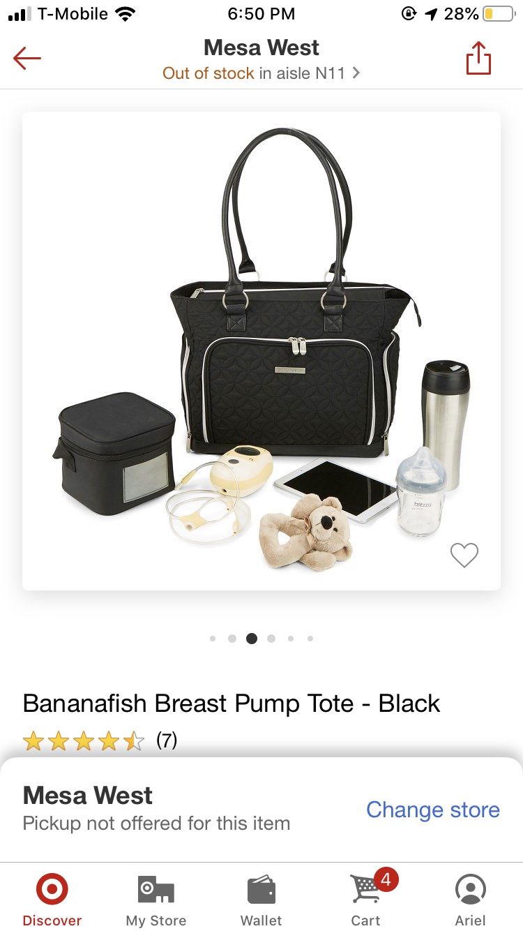 Breast pump diaper bag