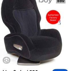 IJoy Human touch swivel Massage Chair Black Velvet