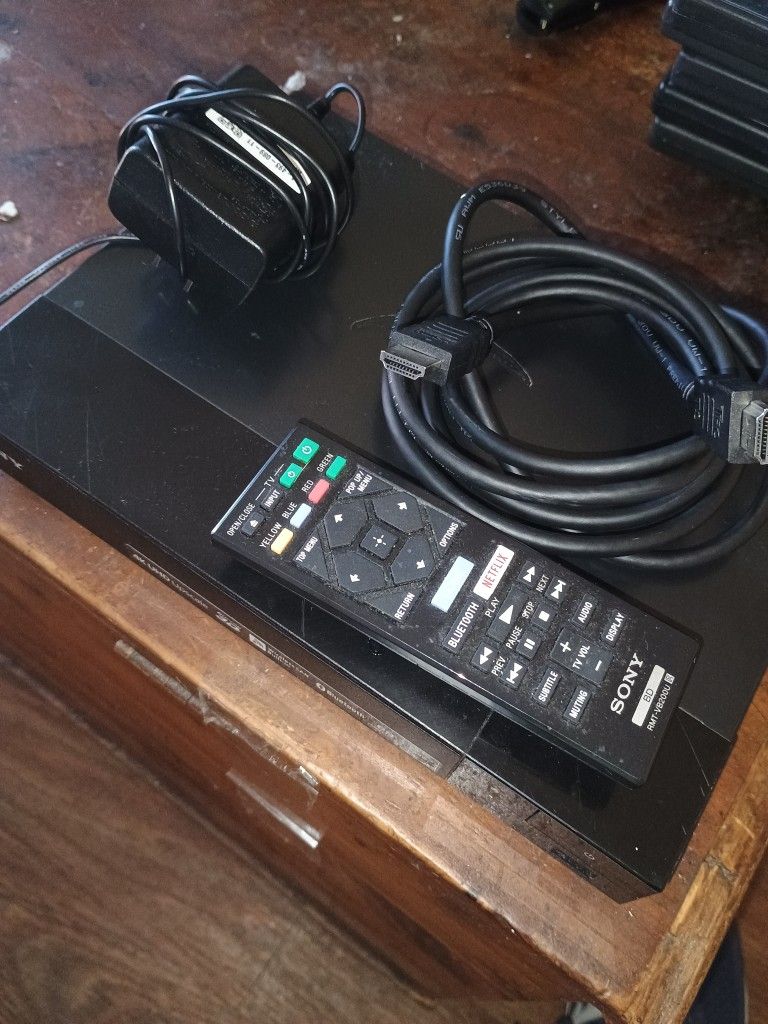 Sony 4K Blu-ray Player With Remote HDMI Cord And Power Cord All Included It's In The