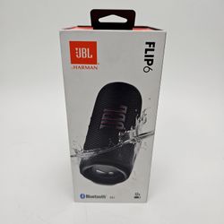 New JBL Flip 6 Portable Wireless Bluetooth Speaker Black N/A