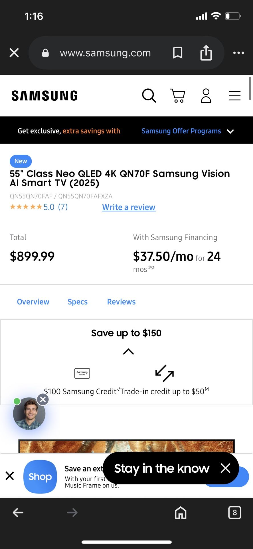 Samsung 4K Smart Tv