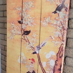 Double-Sided Oriental Decorative Room Divider / Partition