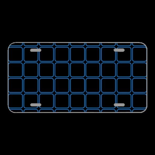 License Plate Novelty Car Front Tile Square Light Background