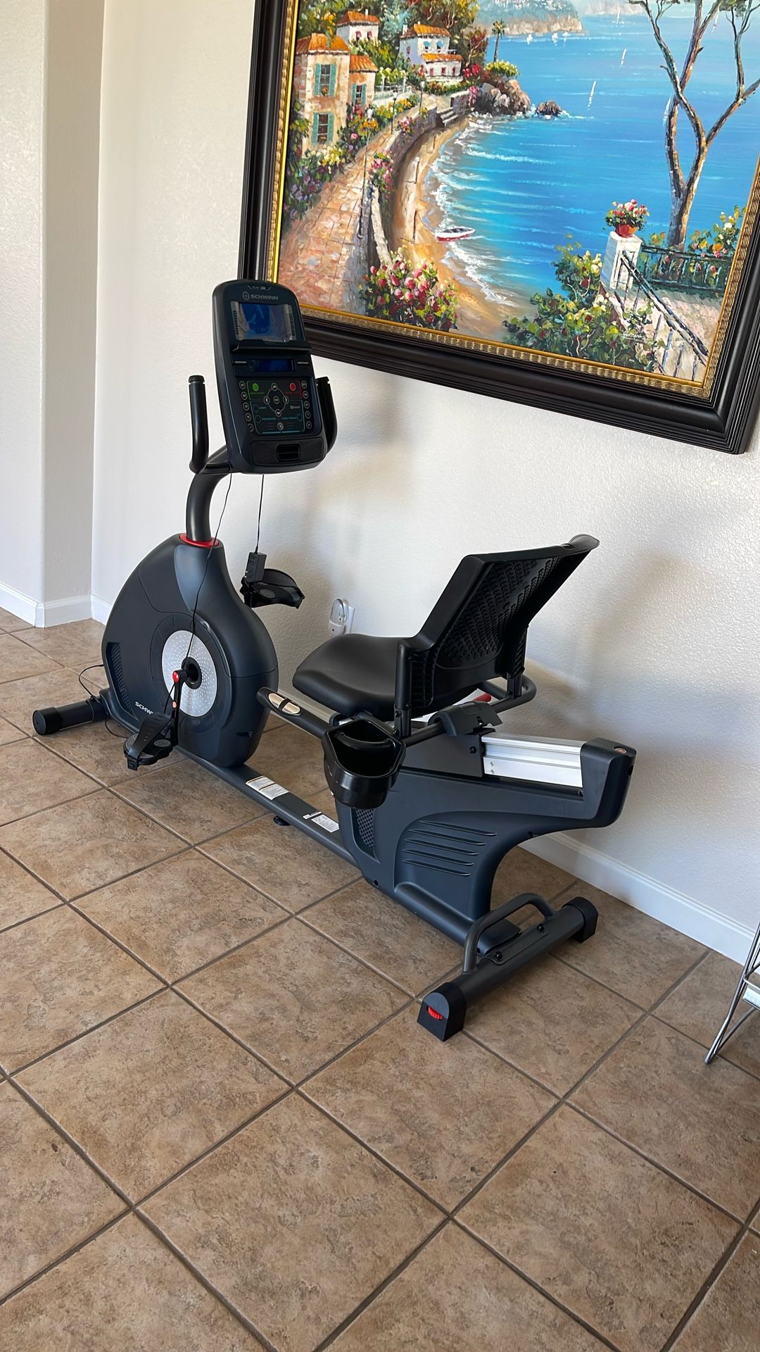 Exercise Bike. Barely Used Comfortable Seat