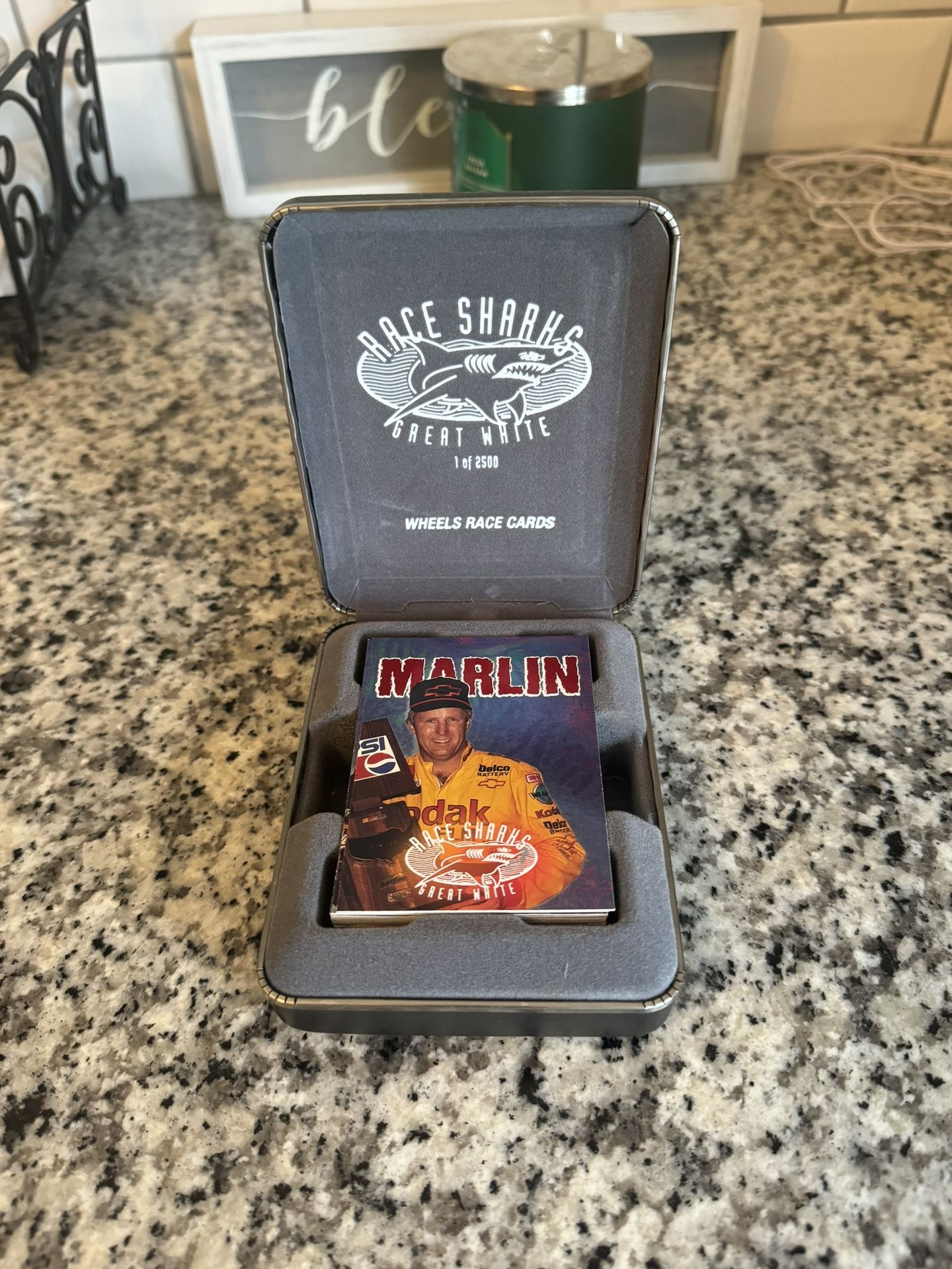 1997 Race Sharks GREAT WHITE Set of 43 plus checklist cards w/case 1 of 2500