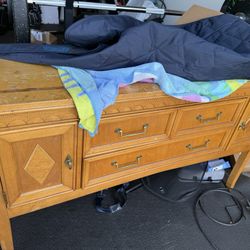 Italian Solid Wood Mid-Century/Modern Credenza