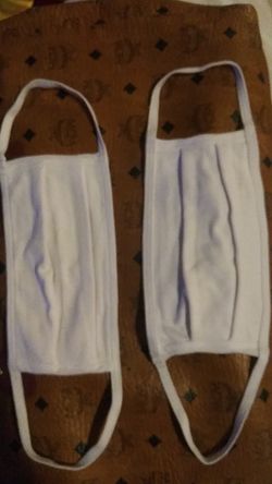 White 100%Cotton Washable Face Mask