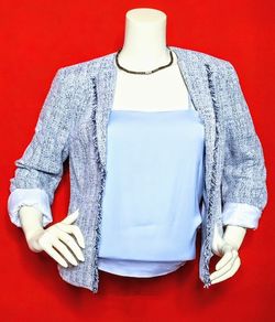 Gorgeous Light Blue Blazer Vest