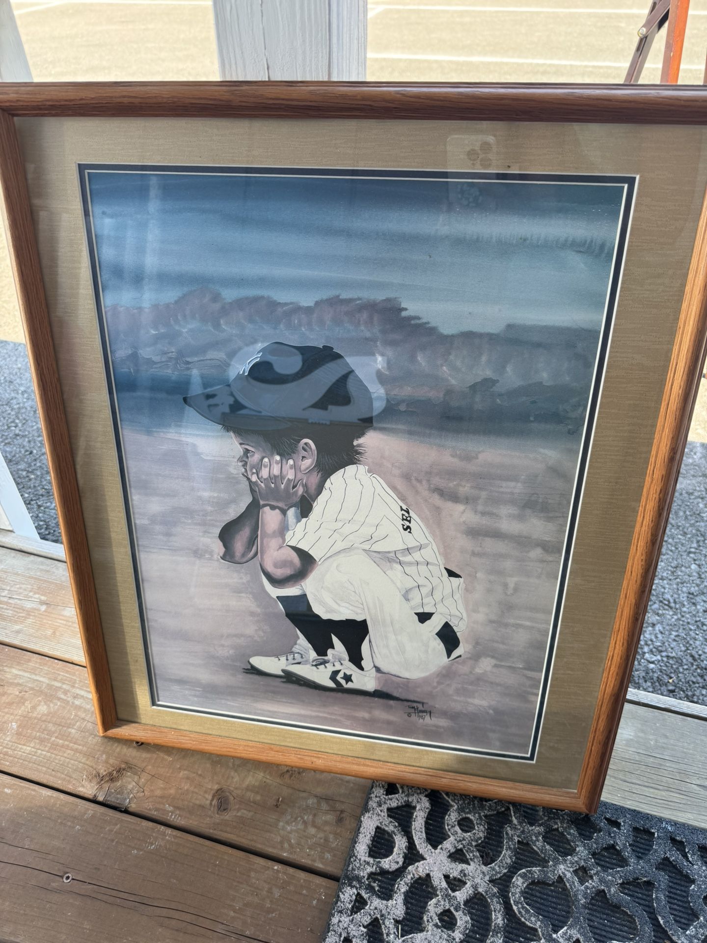 Framed baseball picture