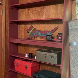 100% Pine 8ft H X 4ft W (9.5inches Deep) Shelf OBO