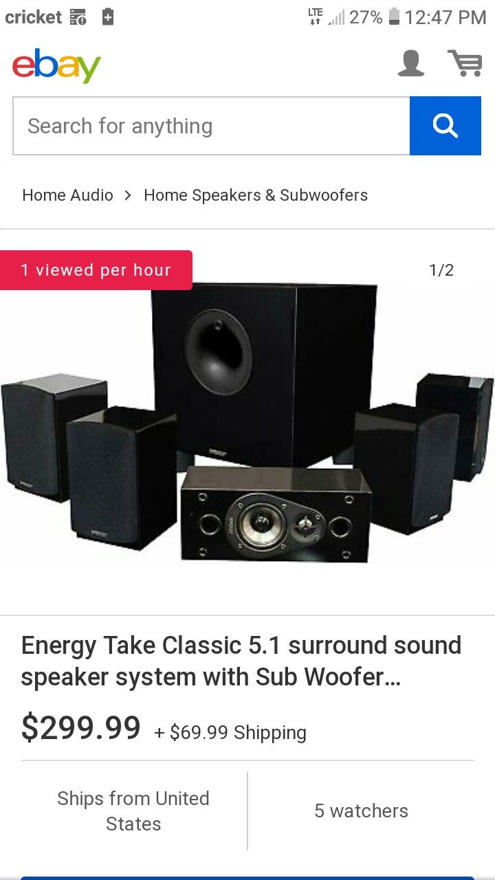 Energy surround sound take classic speakers