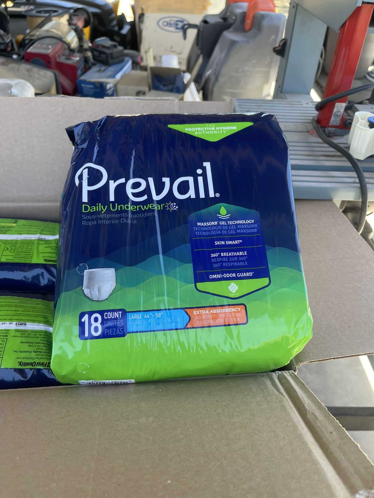 Prevail Size Large Pampers
