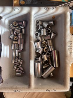 Various sizes Sockets SAE
