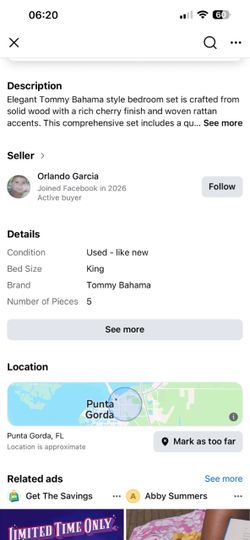 King size Bedroom Set ( deliver available)