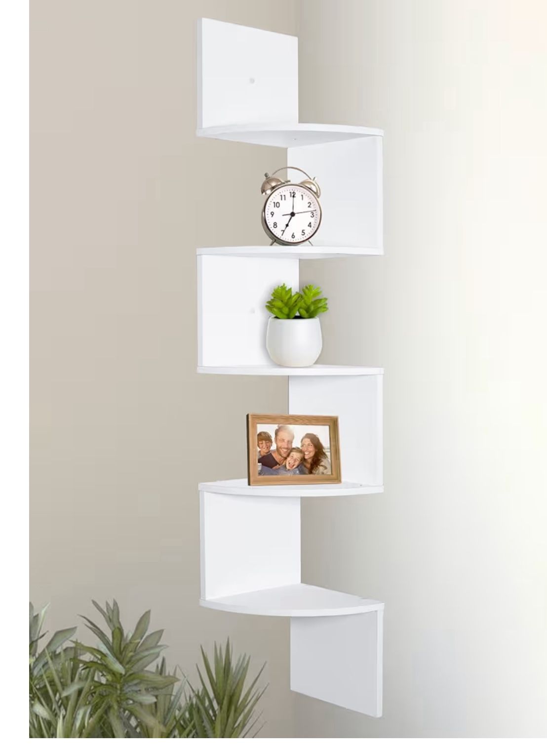 Corner Shelf, 5 Tier Shelves