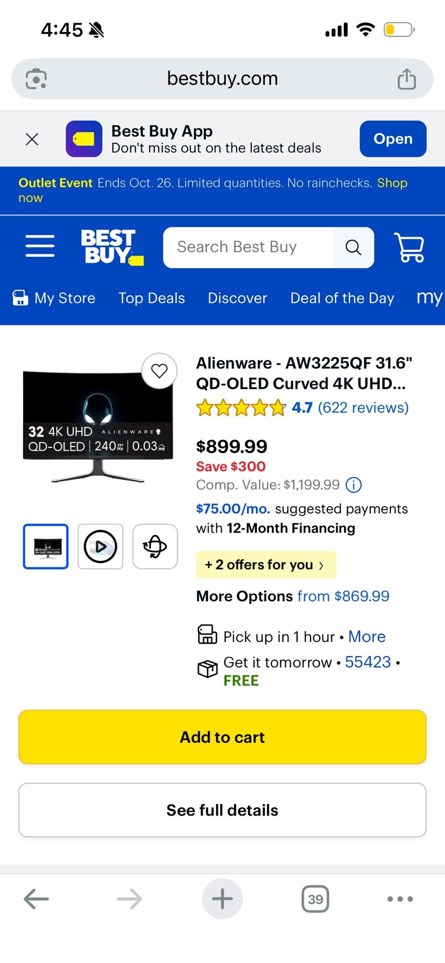 4K OLED 32 Inch 240 Hz