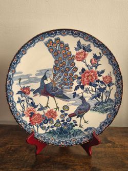 Vintage Japanese Plate 12.5"