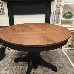 Re-vintaged tiger wood table
