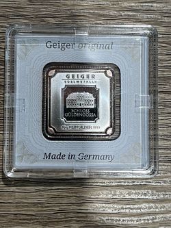 Geiger SILVER Bar - 10 Gram .999 Pure, in Assay