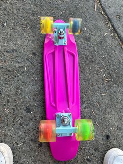 Pink Penny-Style Mini Cruiser Skateboard