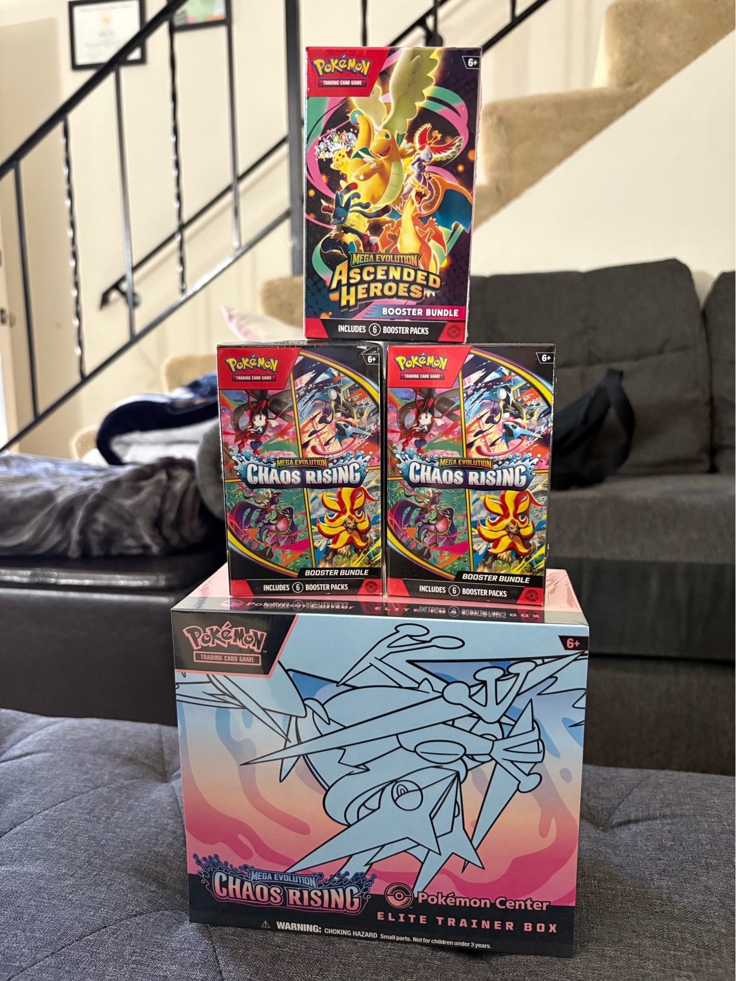 Pokemon Chaos Rising ETB and Ascended Heroes Booster Bundles