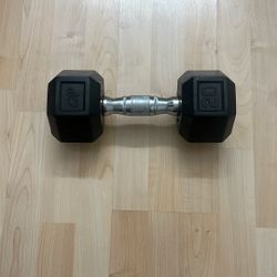 CAP Barbell Coated Hex Dumbbell Weight - Single 20lb