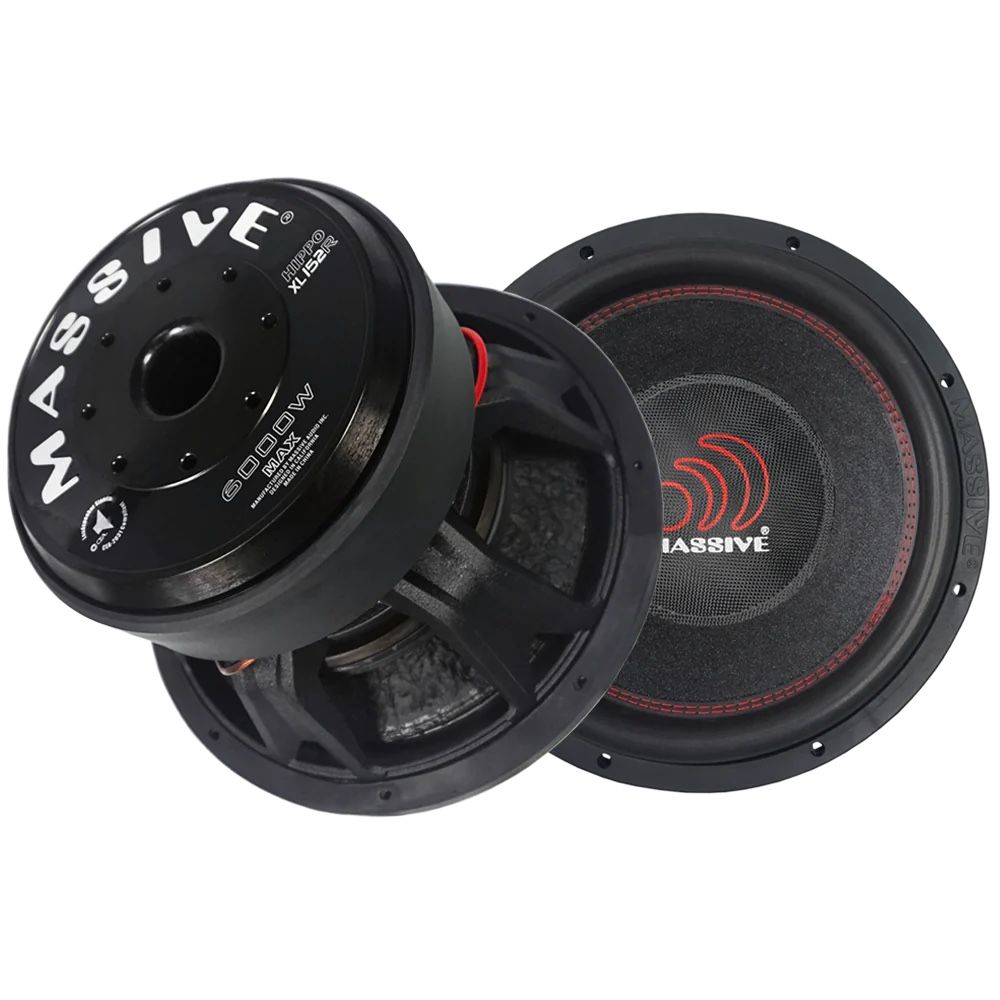 HIPPOXL152R - 15" 3000 Watts RMS Dual 2 Ohm 4" V.C. Mega Subwoofer