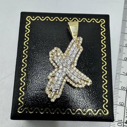 Diamond Letter X Pendant
