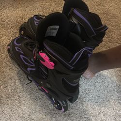 Blue Light Up Rollerblading 