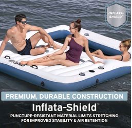 Hydro Force Bloc Party 8-Person Modular Inflatable Party Island and Floating Cooler