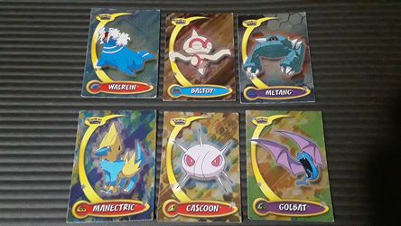 6 Holo Foil Topps Pokemon Advanced Challenge Trading Cards