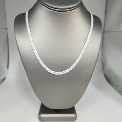24" Solid 925 Sterling Silver Miami Cuban Link Chain High Polish Bold Design 
