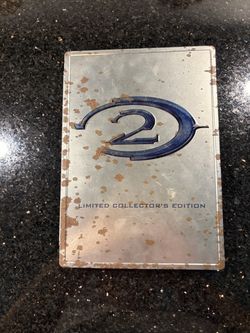 Halo 2 Collectors Edition Metal Case with 2 DVDs & Guidebooks for XBOX Original