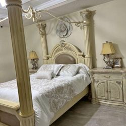 Michael Amini Bedroom Set Montecarlo Snow Collection 