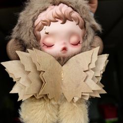 Skull Panda- L’Impressionnisme Vinyl Plush Pop Mart Teakwood New Sealed