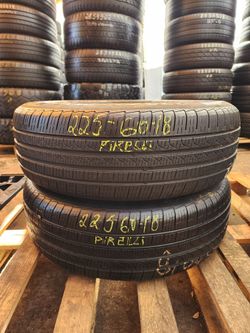 225 60R 18 PIRELLI CINTURATO RUN FLAT 2256018 USED TIRES (PAIR) MOUNT BALANCE INCLUDED