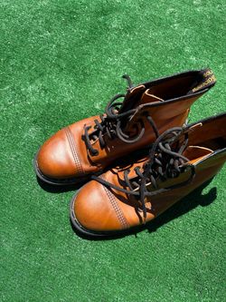 Dr. Martens Tan Leather Lace-Up Boots