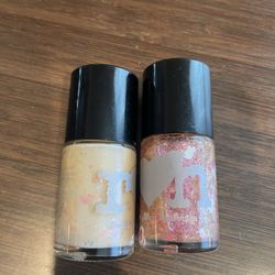 Rainbow nail polish used