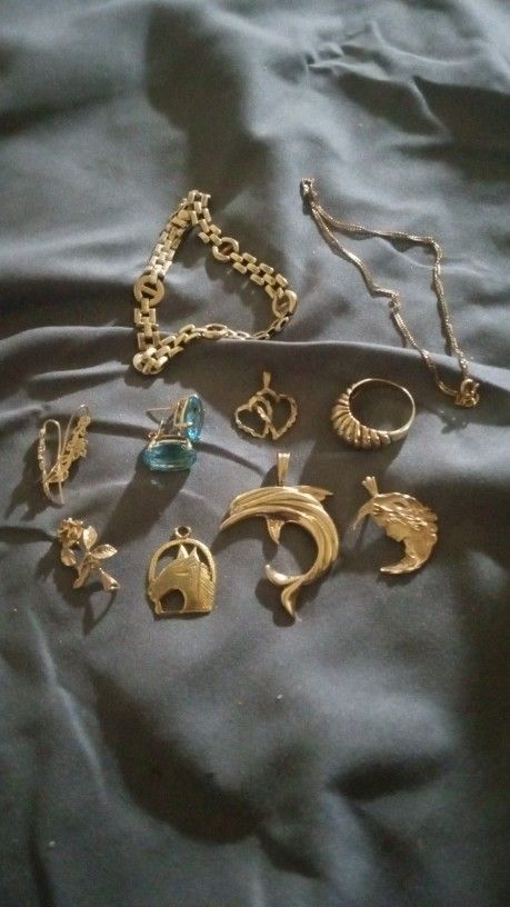 Bracelet+Anklet+Earring+Horse And Flower Pendant