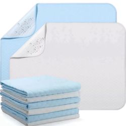 8 Pack Washable Pee Pads for Dogs 24 x 28 Inch Reusable Bed Pads