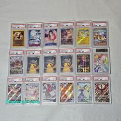 Pokemon One Piece Slab Lot