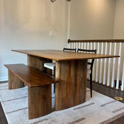 Dining Table Set With Chairs/Bench