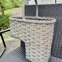 Handmade Rattan Stair Basket