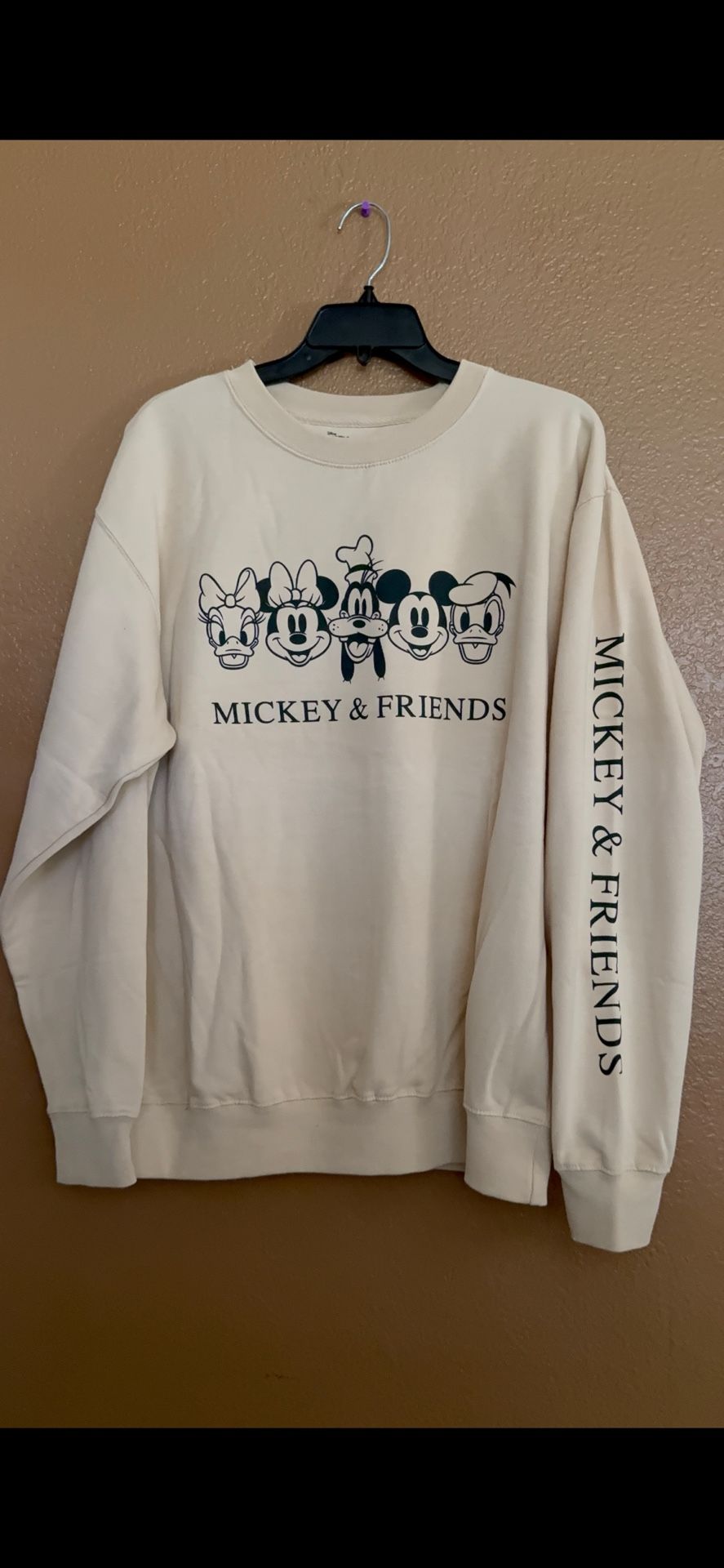 Mickey And friends  White N Black Sweatshirt 