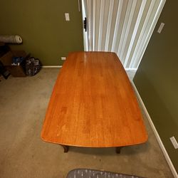 Wood Dining Table W/ 4 Chairs 