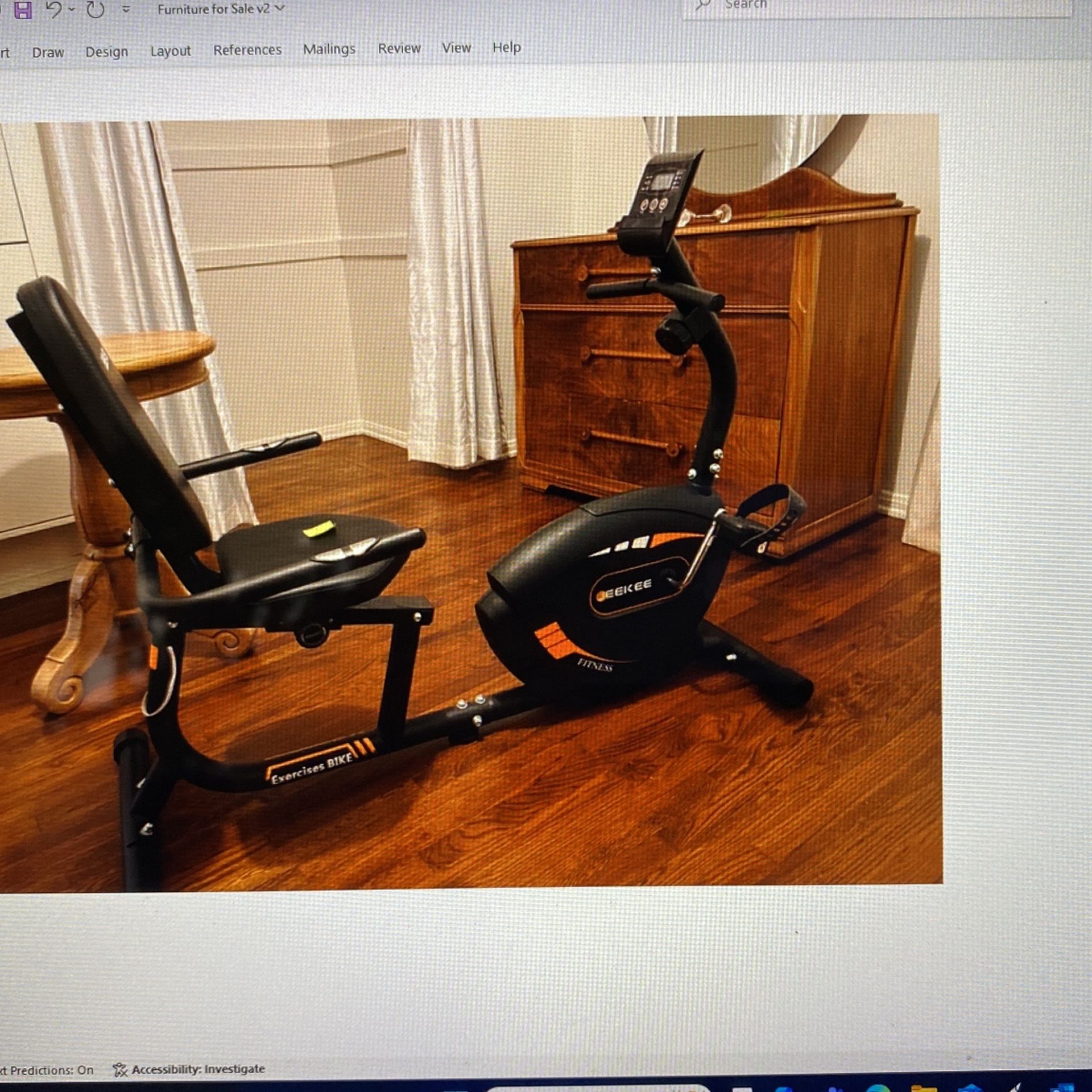 Exercise Bike - JeeKee Recumbent